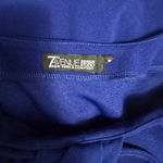 7th Avenue Design Studio Bow Neck Puff Sleeve Royal Blue Blouse Size M Size M Photo 5