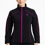 Legendary White Tails Womens XXL Black Jacket Full Zip Up Purple Trim Photo 0