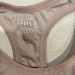 Puma Sports Bra Mauve Pink Iridescent Logo Racerback Size Small Photo 2