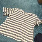 Pleione  Navy and White Striped Top Photo 4