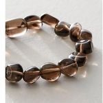 Free People Ariana Ost Crystal Stone Chunky Bracelet Smoky Quartz Bohemian Photo 2