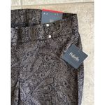 Rafaella  Paisley Pants Sz 12 NWT Black Pull On Slim Leg Comfort Photo 2