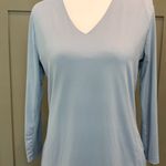 Jean Pierre Light Blue Long Sleeve V Photo 5