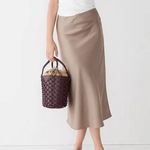 J.Crew  NWT Gwyneth Slip Skirt in Warm Boulder Size XL Style AC467 Photo 9
