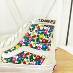 Vans ‎ Sk8 Hi Tapered Floral Sneakers White Suede Canvas Multi 3.5 Men 5 Women Photo 6