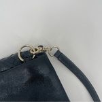 Elliott Lucca Black Leather Crossbody Bag Pebbled Woven‎ Convertible Photo 10