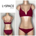 l*space New. L* plum ribbed bikini set. Small. Retails $193 Photo 1