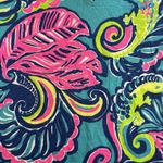 Lilly Pulitzer  Sz XS Michele Top Palm Reader V-Neck Short Sleeve Bright Colors Photo 3