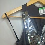 Papaya Y2K Sequin Racerback Tank Top. Gray. Size: Medium. 2009. NWT. Photo 2