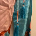 True Destinations | Tropical Floral Wide Leg Beach Pants Size XS Orange Photo 4