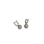 Macy's HANGING HALO 925 STERLING SILVER EARRINGS Photo 3