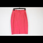 Escada Pink Linen Pencil Skirt Size 4 | Classic Luxury Workwear Photo 3