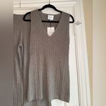 Reformation  Novah Regenerative Merino Sweater Set oatmeal color size small Photo 5