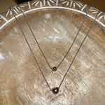 Sterling Silver Layered Heart Rose Gold Vermeil Over Sterling on  Chain Necklace Photo 6