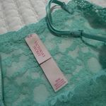 Victoria's Secret Victoria’s Secret Lace Sheer Lingerie Slip Dress Sz M Medium Teal Green Photo 6