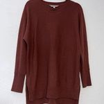 Athleta Mauve Wool Cashmere Crewneck Sweater Size Oversized Tunic SZ S Photo 0