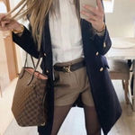 ZARA NWT Manteco (Italian Wool) Navy Blue Coat Photo 0