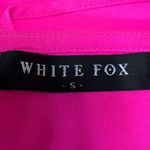 White Fox Pink Ruffle Front Tie Festival Boho Chic Sleeveless Crop Top Size S Photo 2