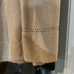 Avenue  Shimmer Cardigan Open Front Knit Metallic Gold Plus‎ Size 14/16 Photo 3
