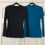 Banana Republic Set of Two Cowl Neck Tops Black and Jade Green Size Small Modal Photo 7