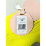 Alexis NWT  Chira Off-the-Shoulder Ribbed Knit Mini Dress Canary Women's Size XXS Photo 4