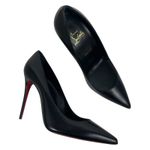 Christian Louboutin  Kate Nappa Leather Pointed Toe Pumps Black Size 39.5 Photo 4