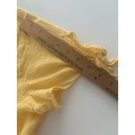 Westbound Top Womens L Yellow Linen Blend Lightweight Lagenlook Coastal Beach Photo 12