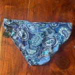 Lauren Ralph Lauren Bandana Paisley Printed Hipster Bikini Swim Bottom‎ Blue NWT Size 14 Photo 4