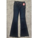 Spanx Flare Jeans XS Petite Midnight Shade Dark Wash Pull On Shaping High Rise Photo 3