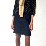 Proenza Schouler NWOT Vintage Luxury 100% Silk Midi Black Skirt Photo 0