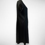 Eileen Fisher EILEEN‎ FISHER Women's Silk Elegant Black Button-Down Shift Dress Medium | GUC Photo 2