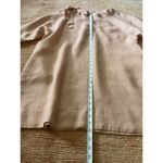 Blush Pink Linen Tunic Women’s Short Sleeve Top Bow Tie Neck Minimalist L/XL Pink Size L Photo 3