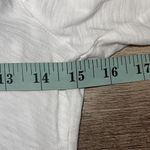 Nation Ltd Womens Puff Sleeves V-Neck Slub Pima Cotton Long Sleeve Top White XS Photo 6