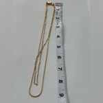 Jenny Bird NWOT  double  Gold Chain Necklace Photo 3