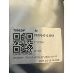 Halara Brand New  Women's Size Medium White Black Trim Varsity Jacket Button Up Photo 6