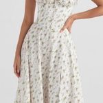 House Of CB 'Carmen' Garden Print Bustier Sundress green NWOT Size XS Photo 0