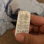 Madewell  swiss dotted ruffle blue & white top size L Photo 8