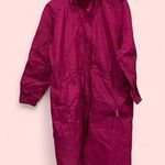 Woolrich 90’s raspberry maxi hooded rain parka packable travel lightweight Photo 0