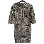 Tori Richard Honolulu Dress Tan Black Pullover Ponte Knit Dress Women’s Size 2 Brown Photo 1