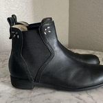 Olukai  Kualona Leather Ankle Boots Womens 8 Black Pull On Studs Photo 0