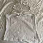 Banana Republic White Tie Halter Top Photo 3