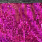 Forever 21  pink sequin mini skirt large flirty cute​ elastic waistband NYE glam Photo 1