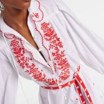 Alemais HEARTS EMBROIDERED MINI DRESS Red Size 2 Photo 8