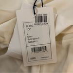 Theory  Ivory Sleeveless Cowl Neck Blouse - Size Large Photo 5