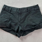 Banana Republic  Cuffed Shorts Womens 2P Petite Black Low Rise Flat Front Stretch Photo 0