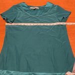 What Goes Around Comes Around Short Sleeve Green Silk Dress M Photo 10