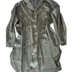 Victoria's Secret  sleepshirt women’s size medium green VTG 1997 Button up shirt Photo 0