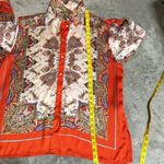 ZARA Multicolor long sleeve Paisley button-down shirt sz L Photo 8