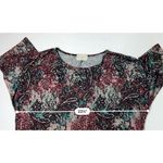 2/$20 Bobbie Brooks Round Neck 3/4 Sleeve Paisley Floral Blouse Knit Top sz XL Pink Photo 4