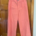 Maeve By Anthropologie The Colette Coral Wide Leg Linen Pants Sz 31 Photo 1